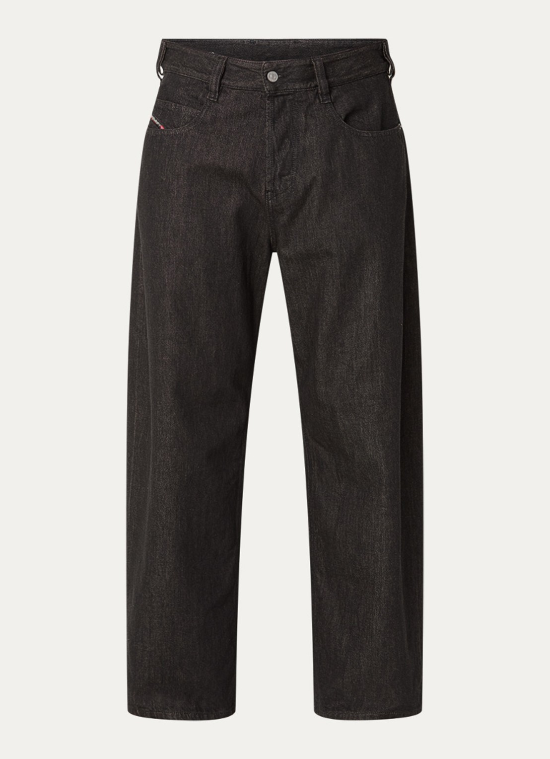 Diesel 1997 wide leg jeans met gekleurde wassing - voorkant donkerbruin