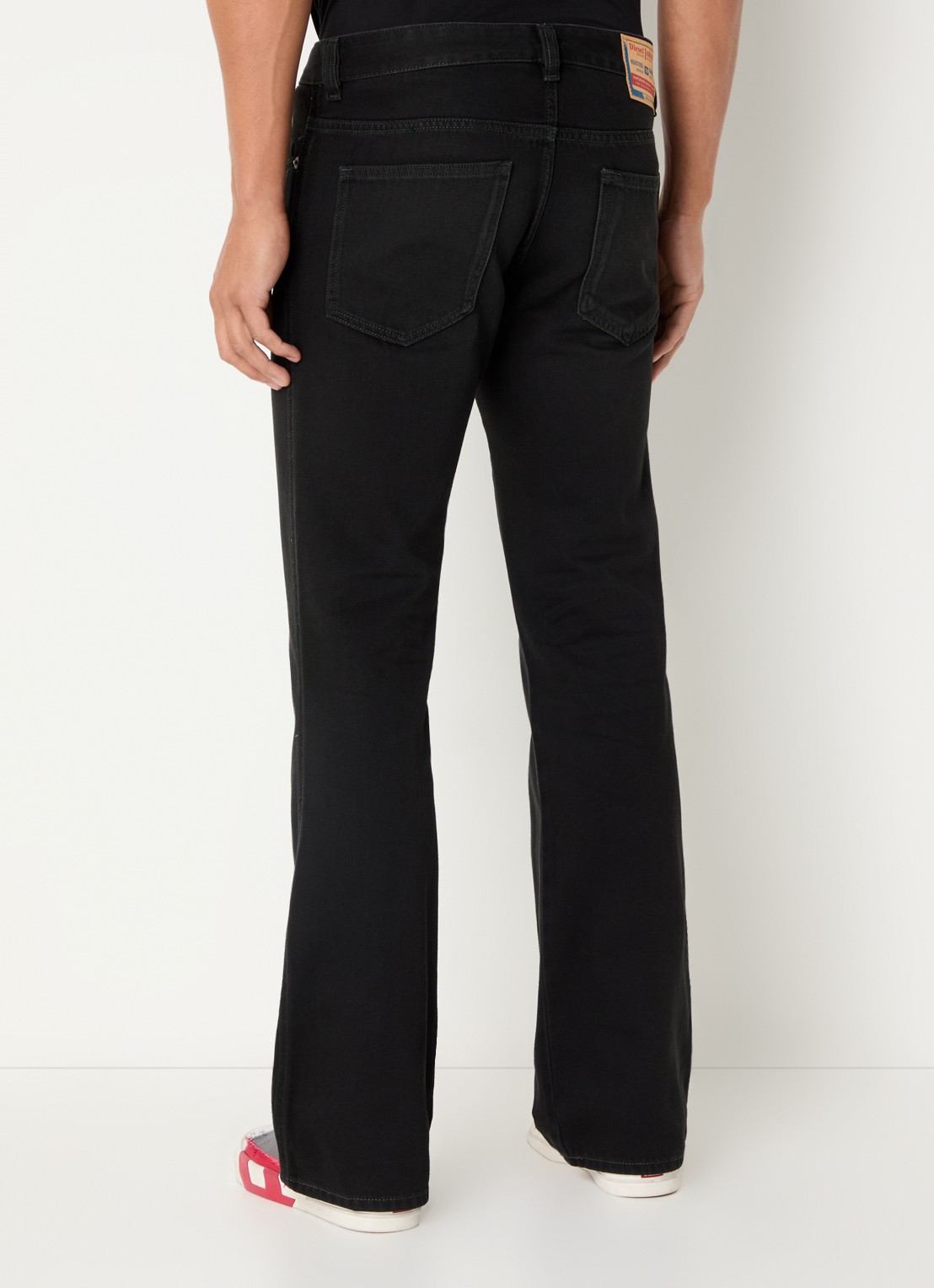 Diesel 1998 D-Buck bootcut jeans met gekleurde wassing - achterkant zwart