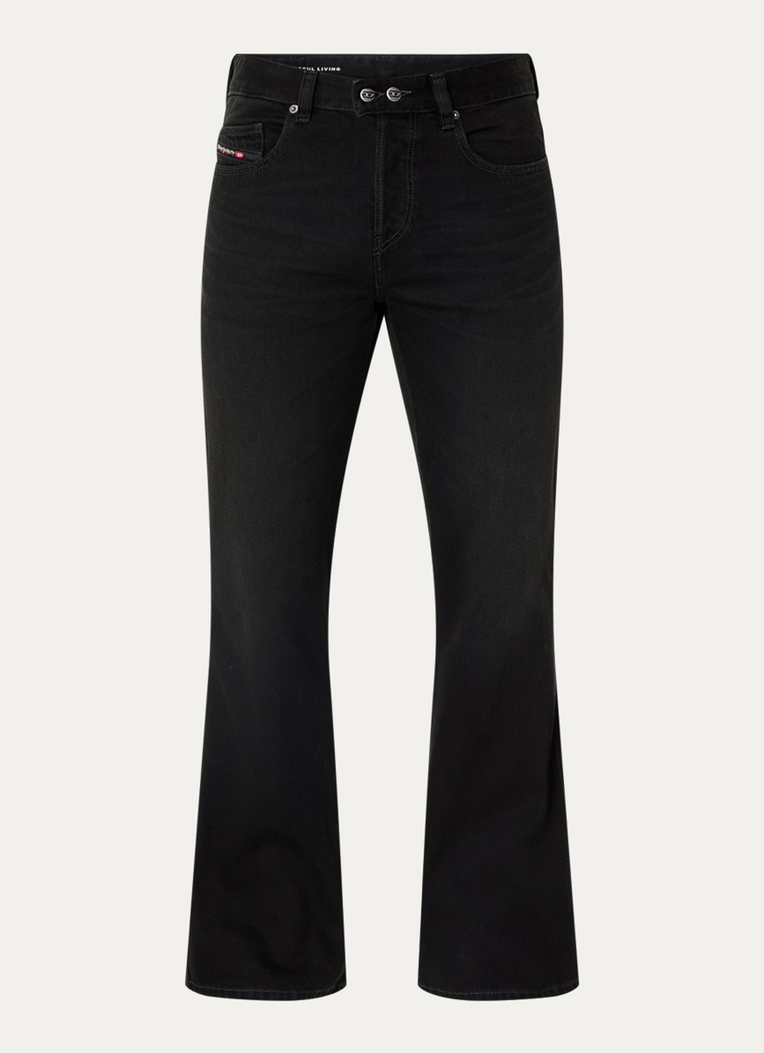 Diesel 1998 D-Buck bootcut jeans met gekleurde wassing - voorkant 2 zwart