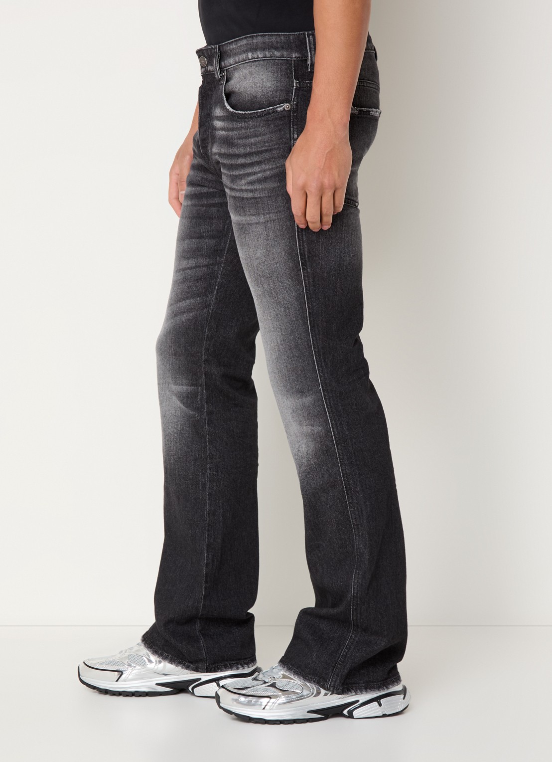 Diesel 1998 D-Buck slim fit jeans met gekleurde wassing - detail 2 antraciet