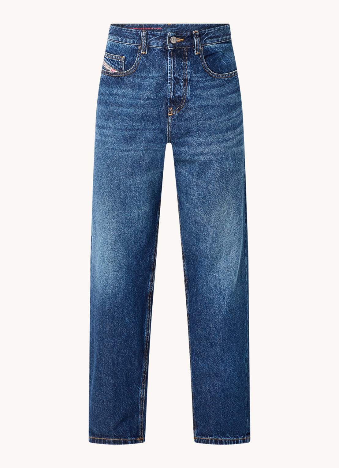 Diesel 200 D-Marco loose fit jeans met donkere wassing - voorkant indigo