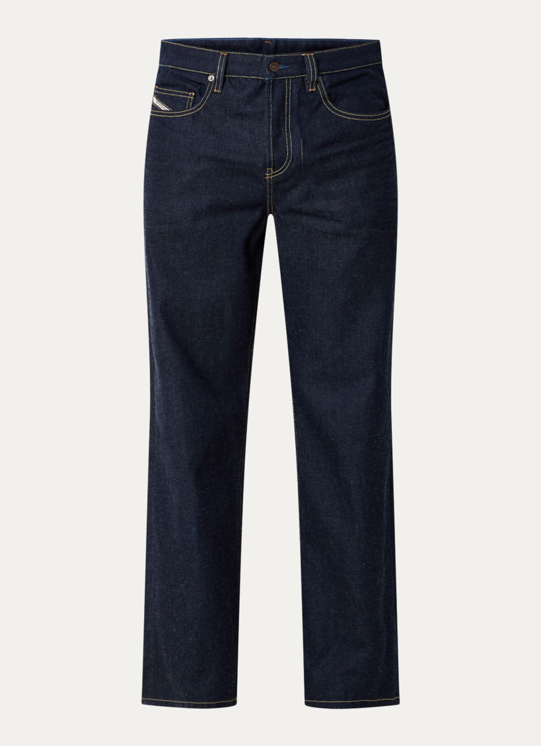 Diesel 2001 D-Macro loose fit jeans met donkere wassing - voorkant 4 indigo