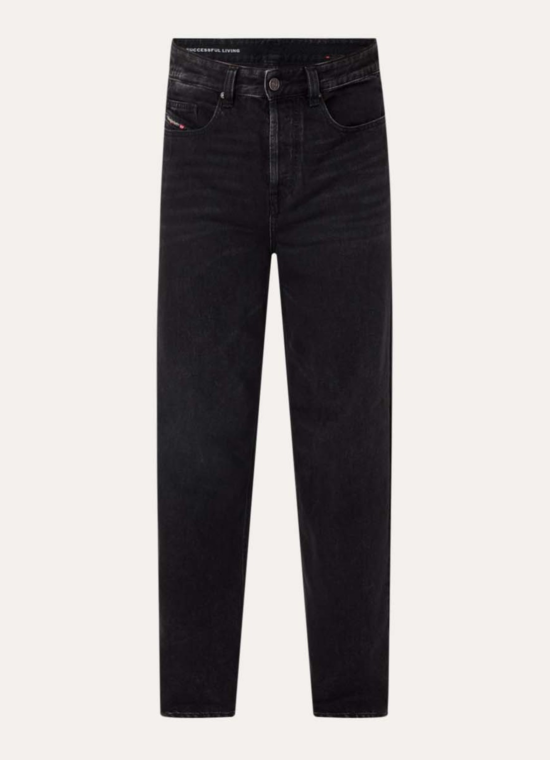 Diesel 2001 D-Macro loose fit jeans  - voorkant zwart