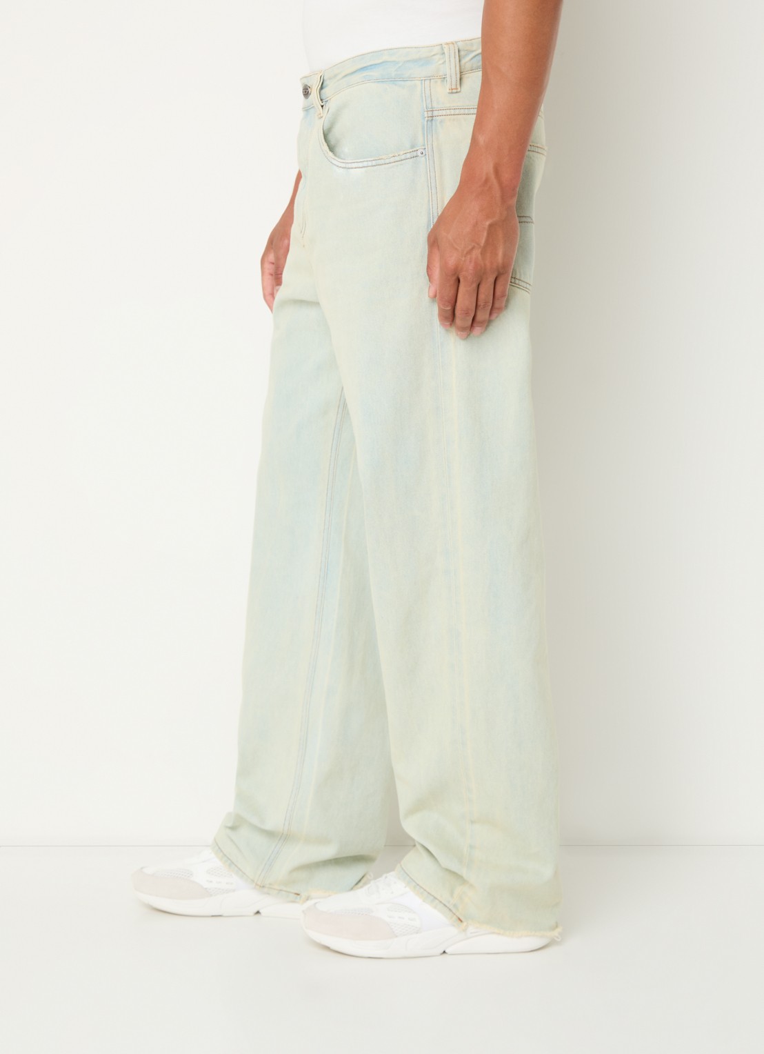 Diesel 2001 D-Macro straight leg jeans met lichte wassing - detail 5 jeans