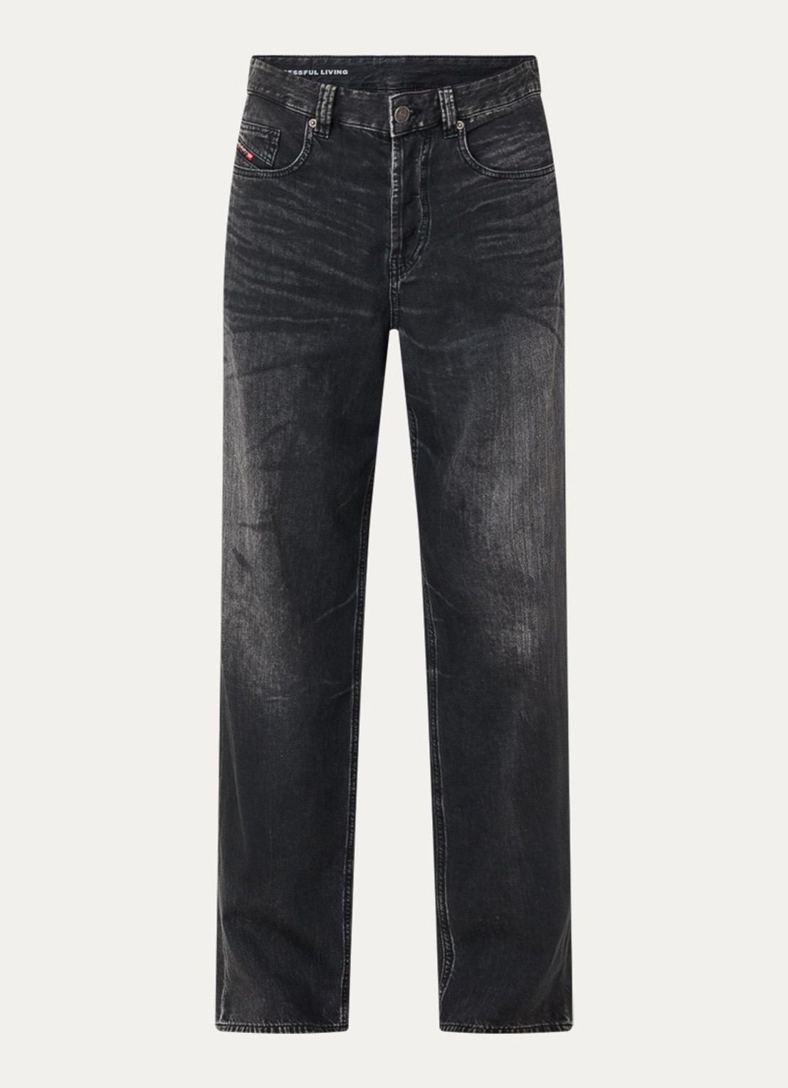 Diesel 2001 D-marco loose fit jeans met gekleurde wassing - voorkant 3 indigo