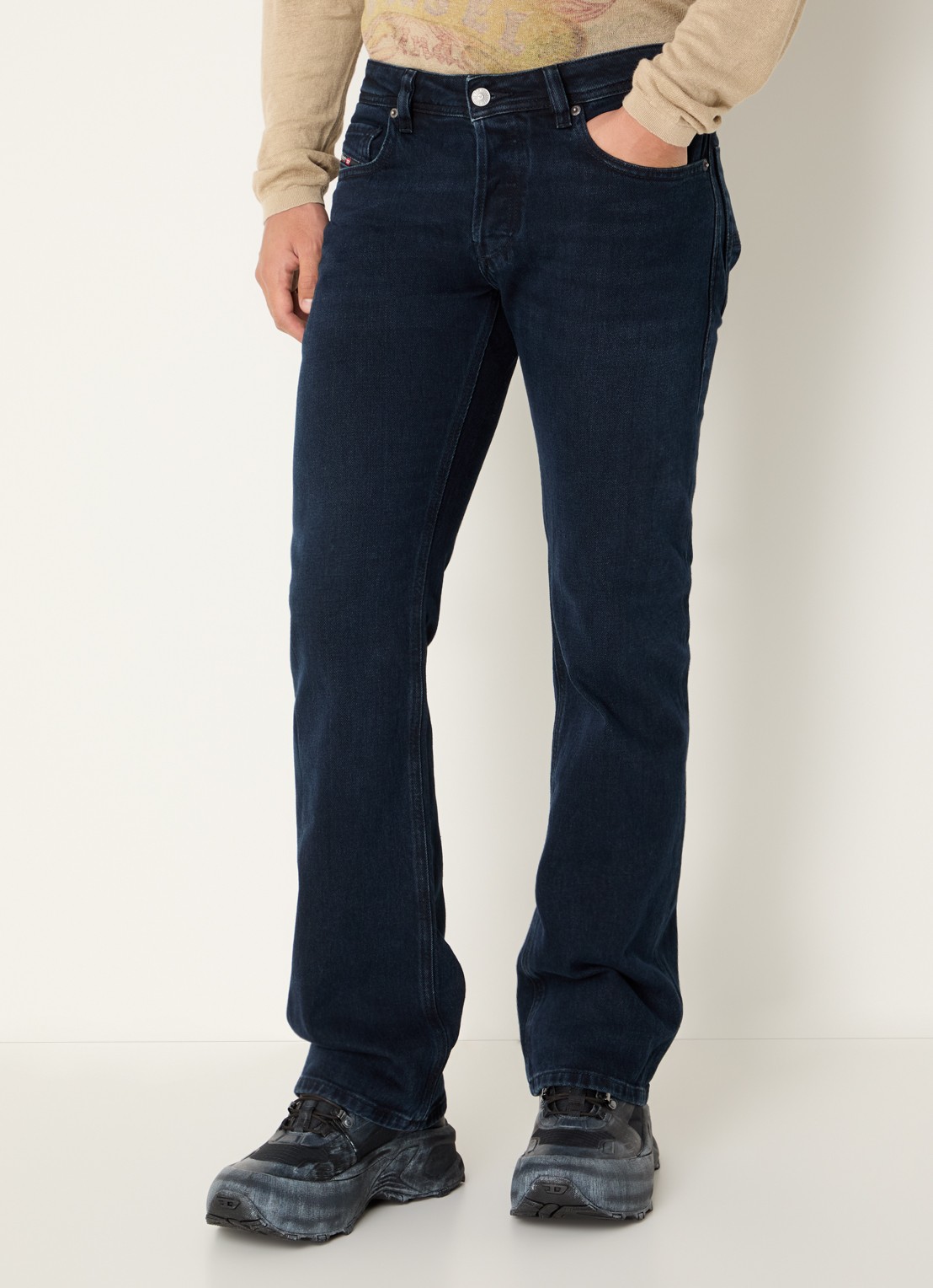 Diesel 2007 Zatiny slim fit jeans met donkere wassing - detail 2 indigo