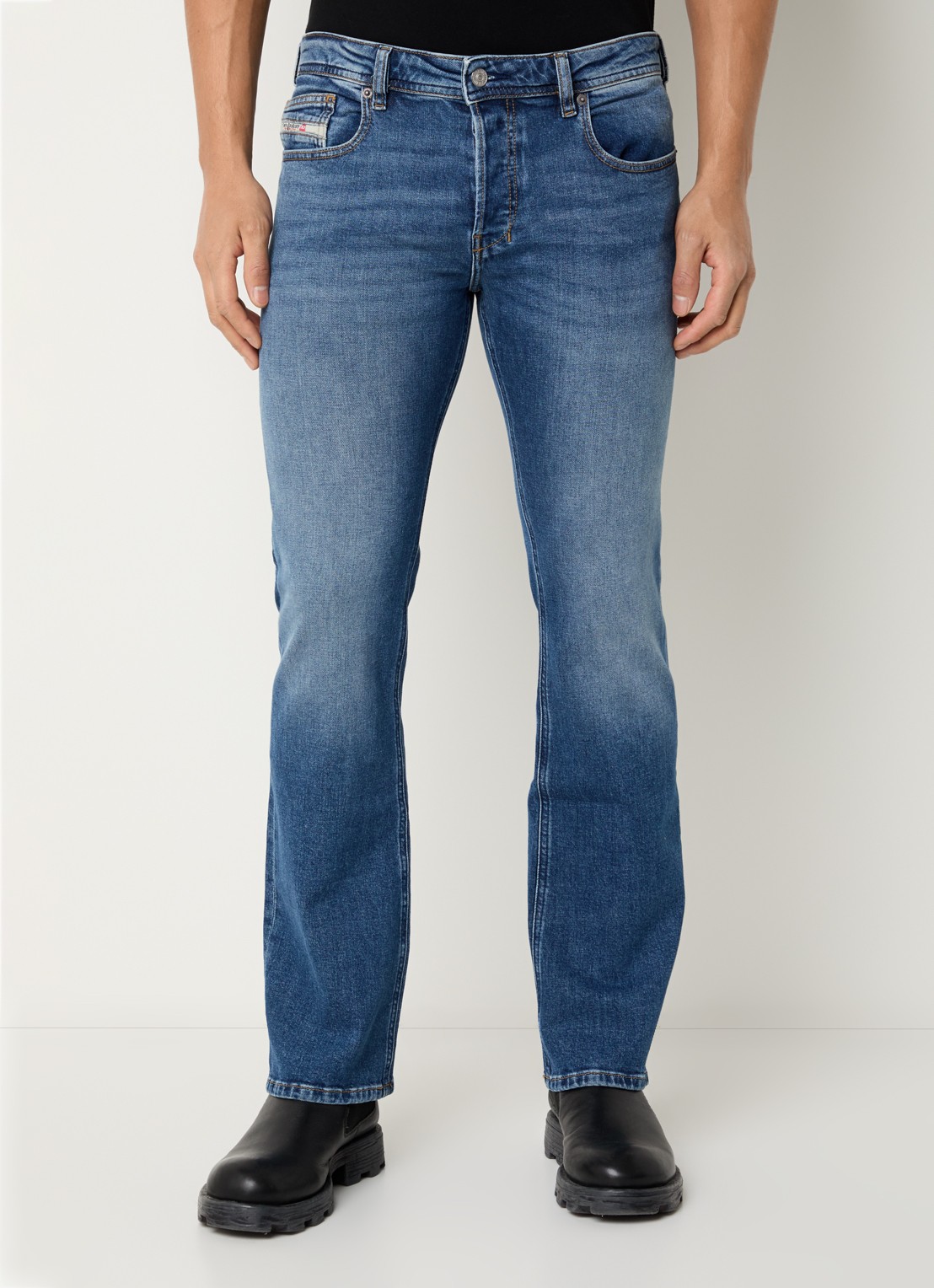 Diesel 2007 Zatiny straight leg jeans met medium wassing - detail 3 indigo