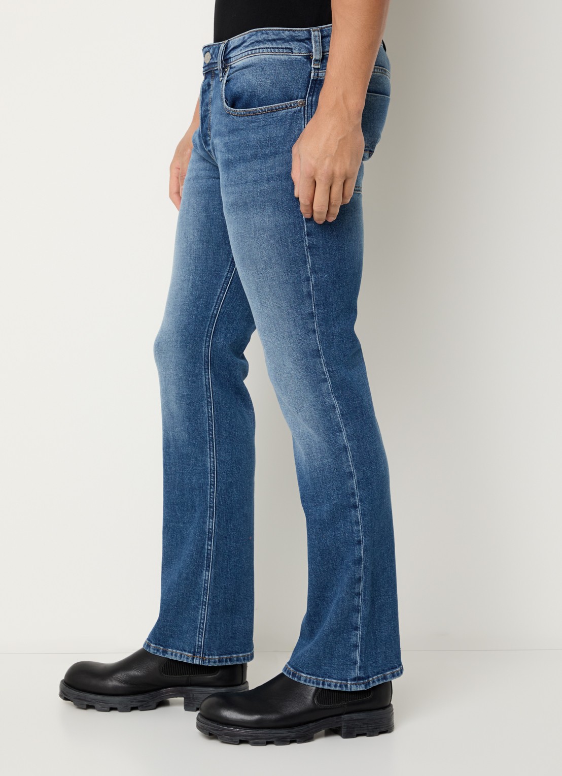 Diesel 2007 Zatiny straight leg jeans met medium wassing - detail 4 indigo