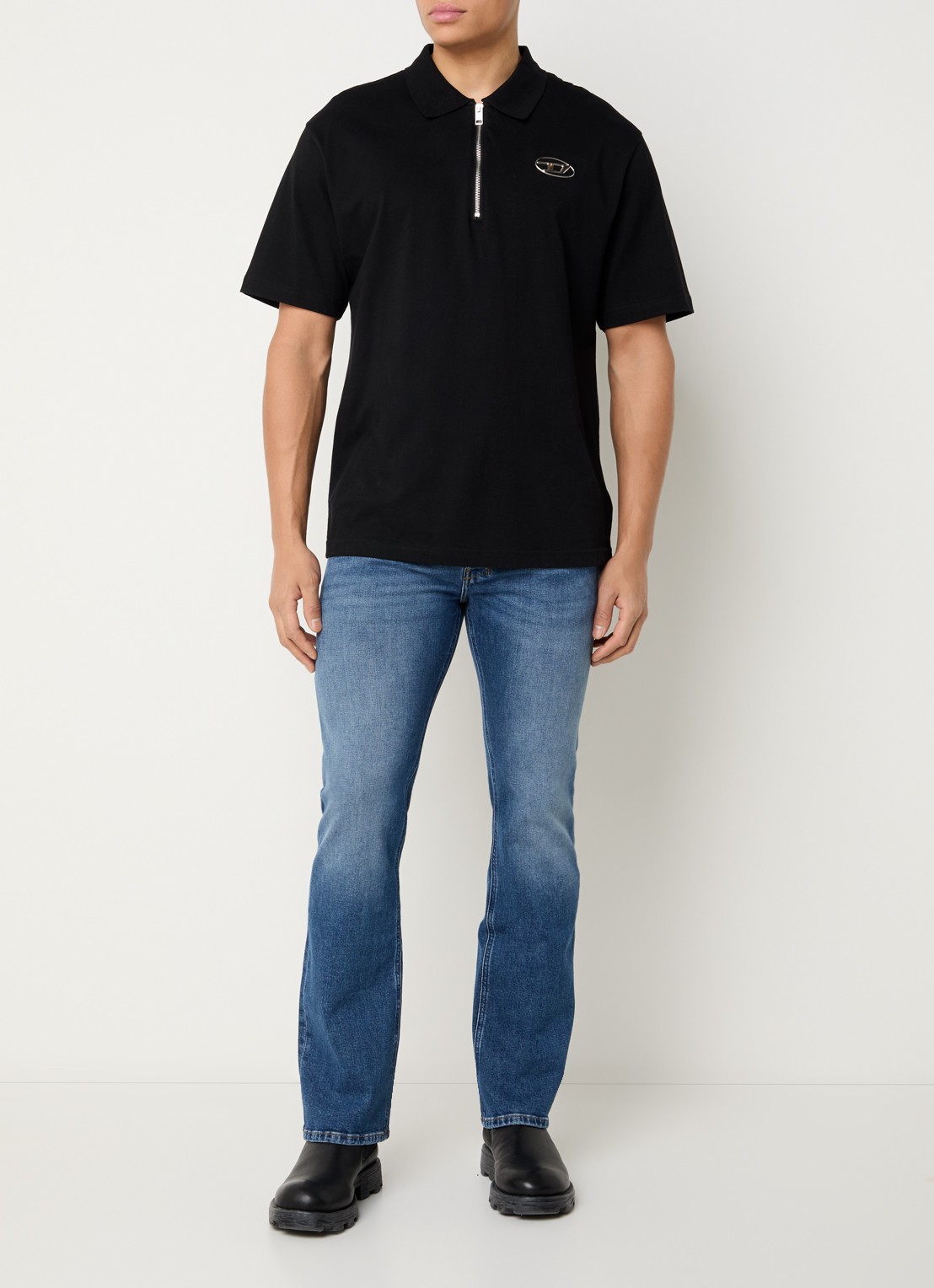 Diesel 2007 Zatiny straight leg jeans met medium wassing - voorkant 2 indigo