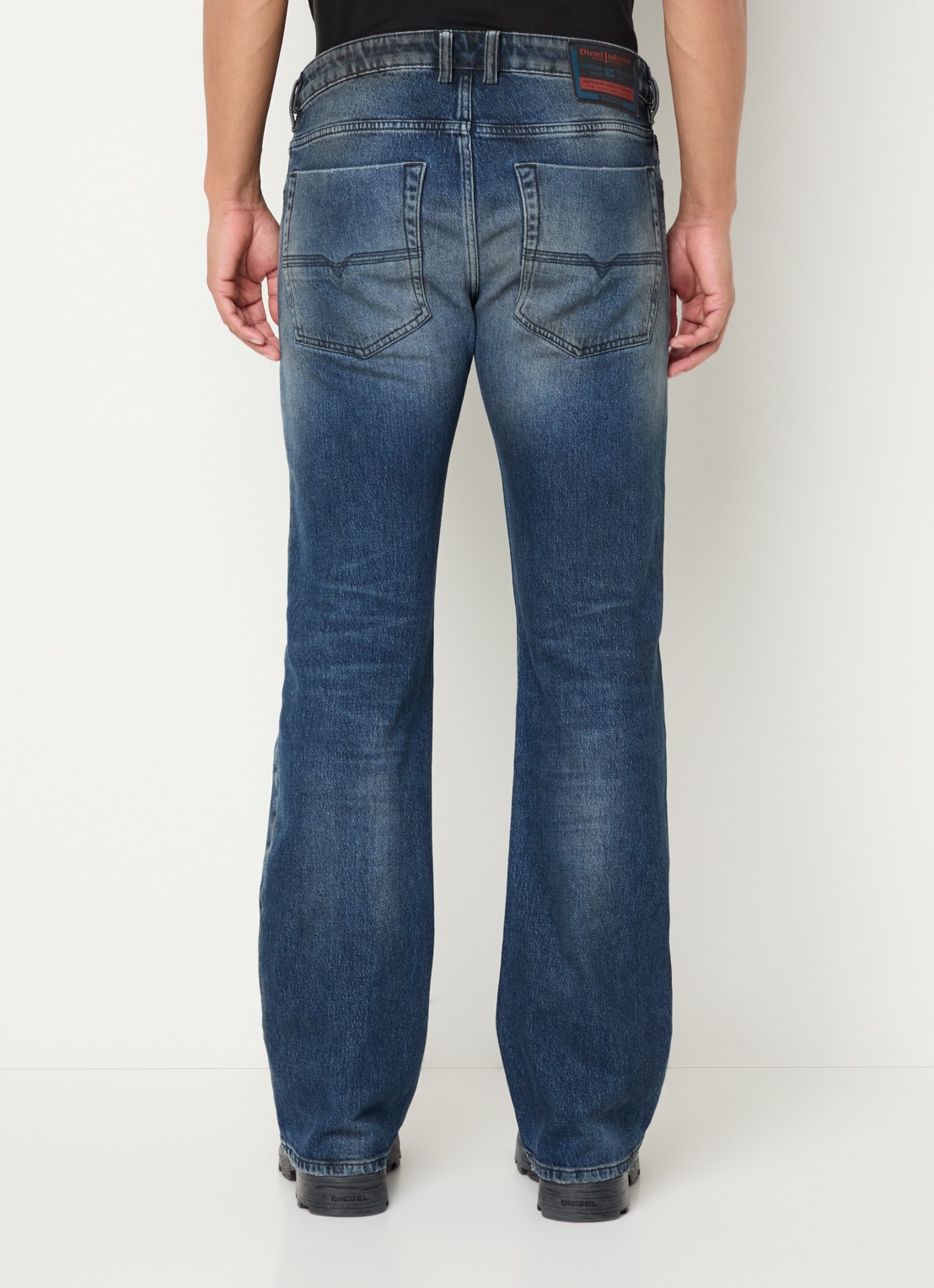 Diesel 2007 Zatiny straight leg jeans met medium wassing - achterkant 3 indigo