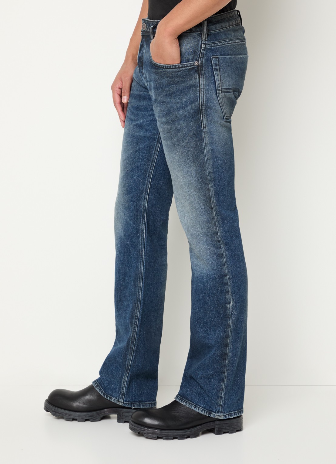Diesel 2007 Zatiny straight leg jeans met medium wassing - detail 2 indigo