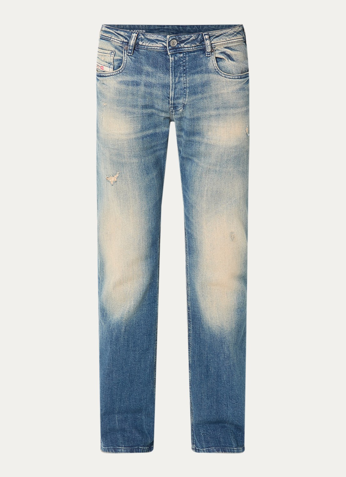 Diesel 2007 Zatiny straight leg jeans met medium wassing - voorkant 3 indigo
