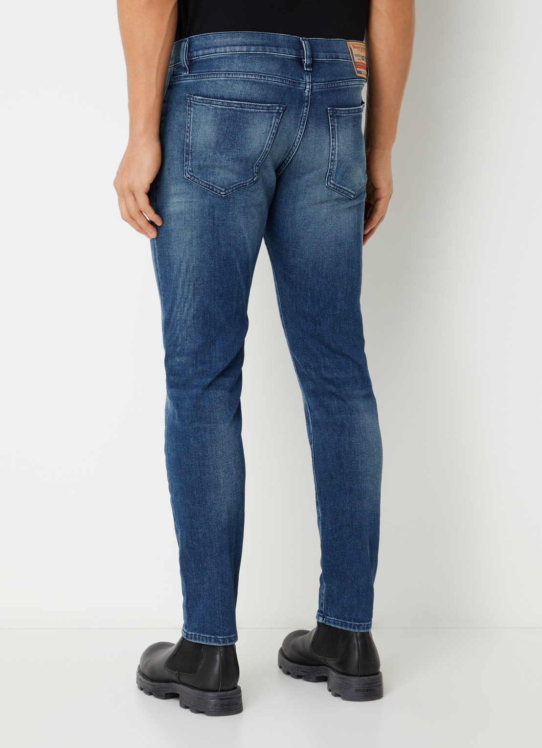 Diesel 2019 D-Strukt skinny jeans met medium wassing - achterkant 5 indigo