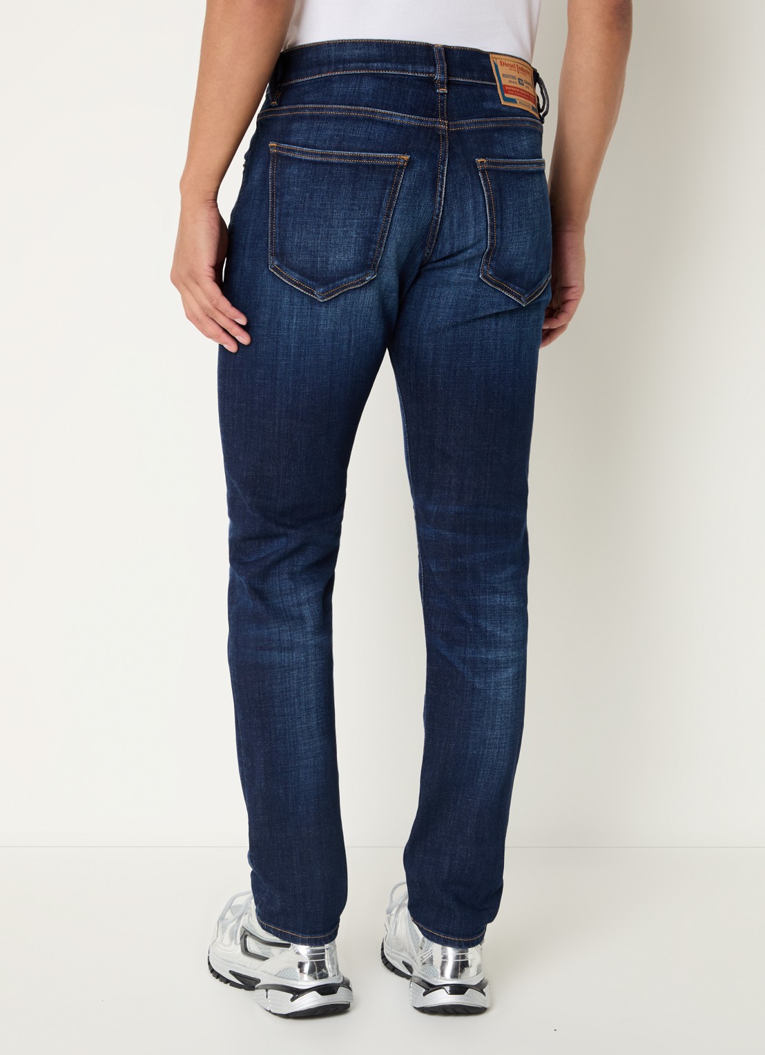 Diesel 2019 D-strukt slim fit jeans met donkere wassing - achterkant indigo