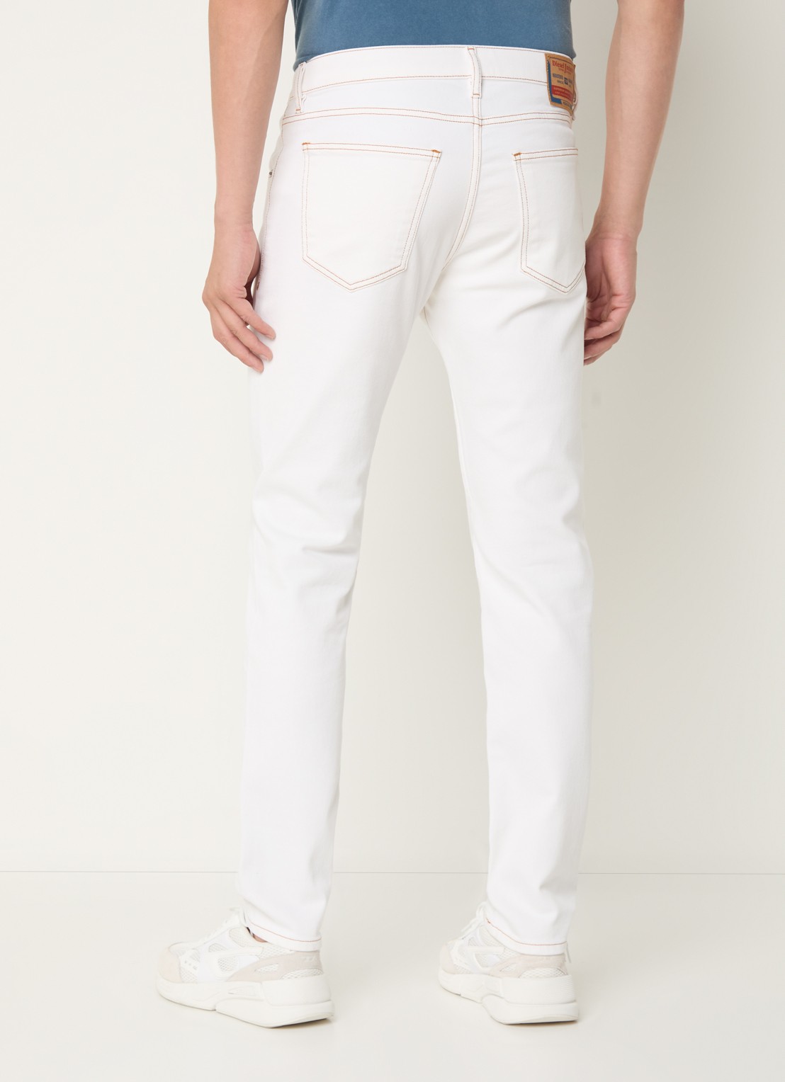 Diesel 2019 D-Strukt slim fit jeans met gekleurde wassing - achterkant 5 wit