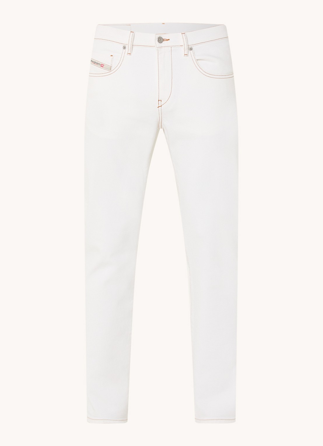 Diesel 2019 D-Strukt slim fit jeans met gekleurde wassing - voorkant 3 wit