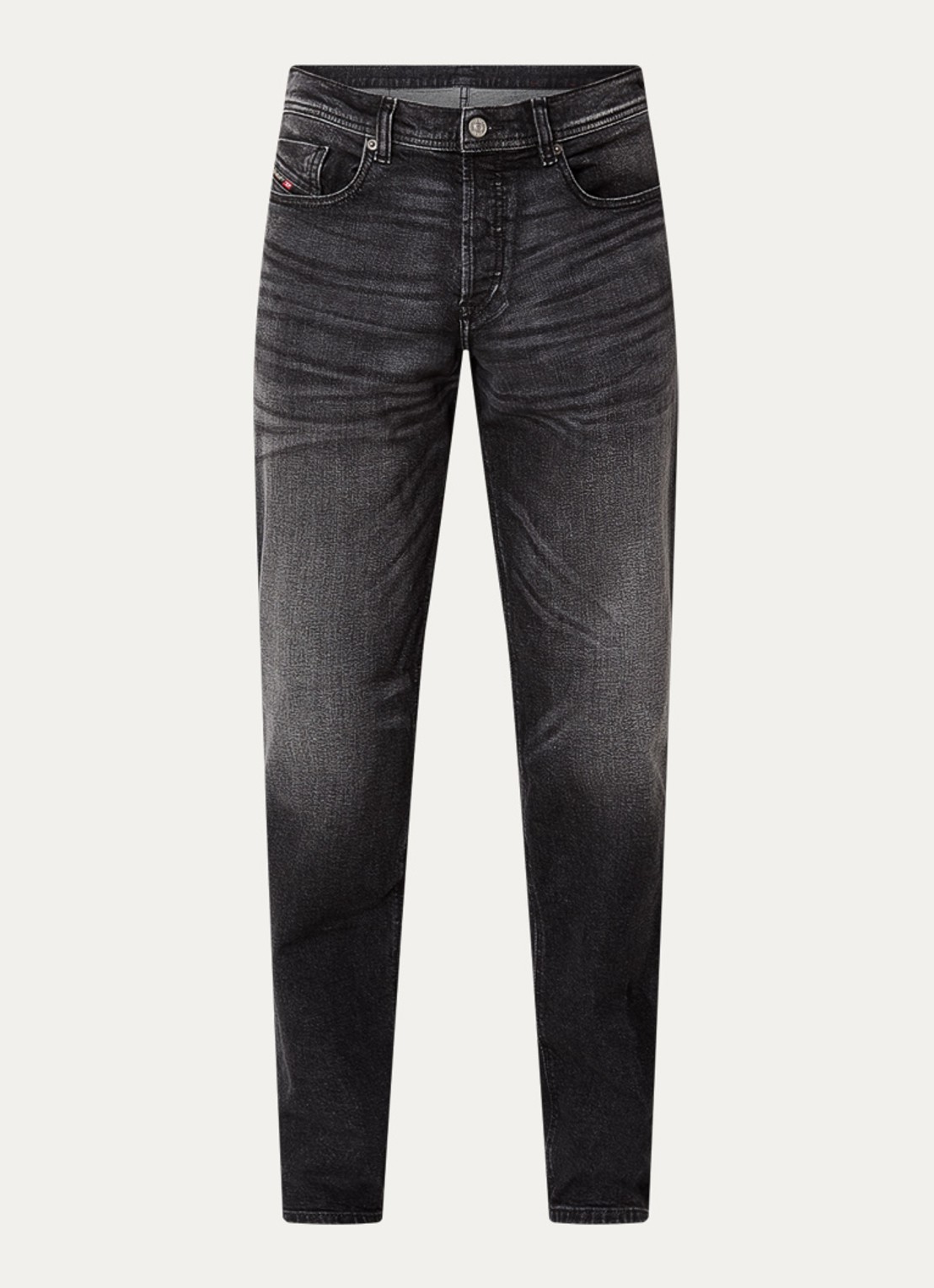 Diesel 2023 D-Finitive slim fit jeans met gekleurde wassing - voorkant 2 antraciet