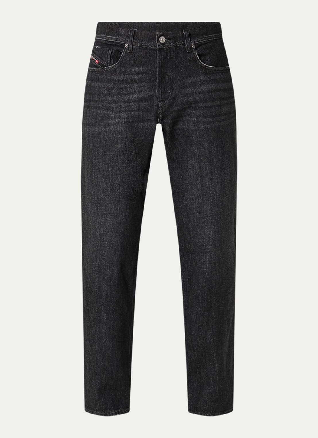 Diesel 2023 D-Finitive straight leg jeans met gekleurde wassing - voorkant 2 antraciet
