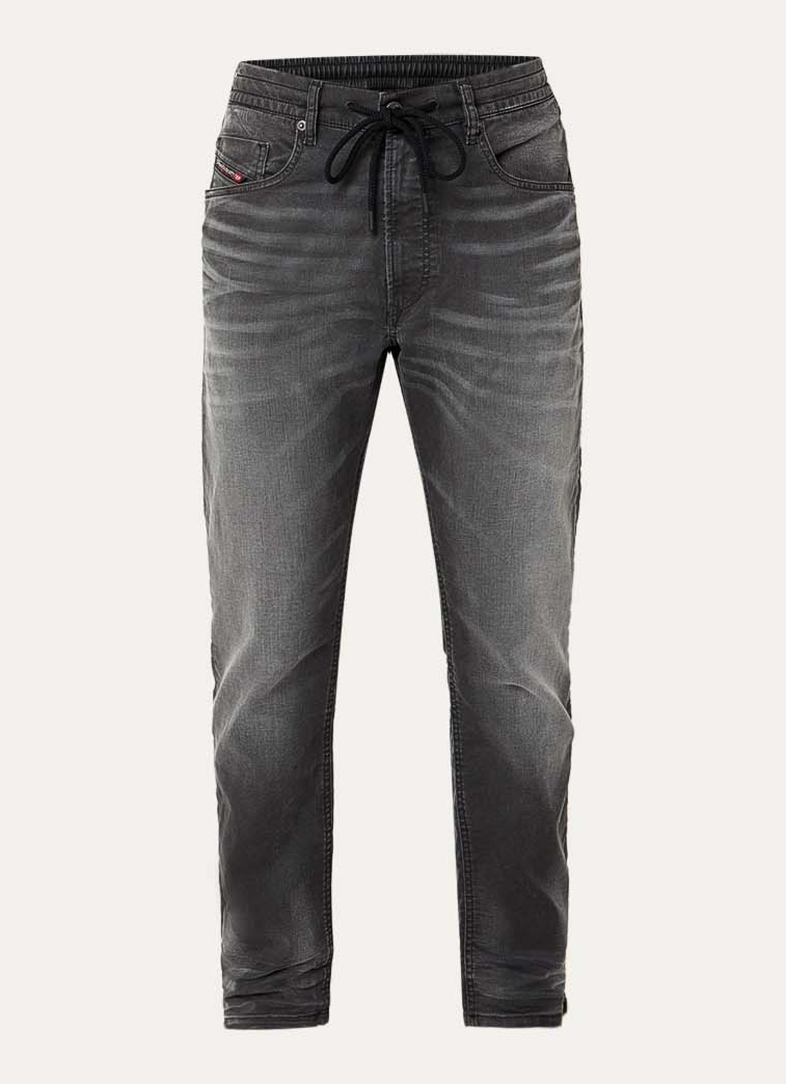 Diesel 2032 D-Krooley-B Joggjeans® slim fit jeans met gekleurde wassing - voorkant 4 grijs