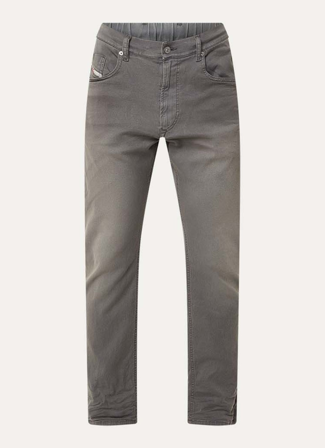 Diesel 2032 D-Krooley-Bw Joggjeans® slim fit jeans met gekleurde wassing - voorkant 4 grijs