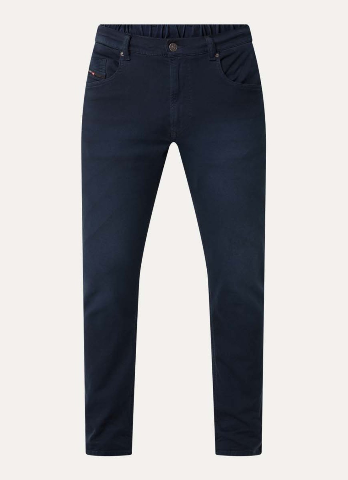 Diesel 2032 D-krooley slim fit chino met steekzakken - voorkant 2 donkerblauw