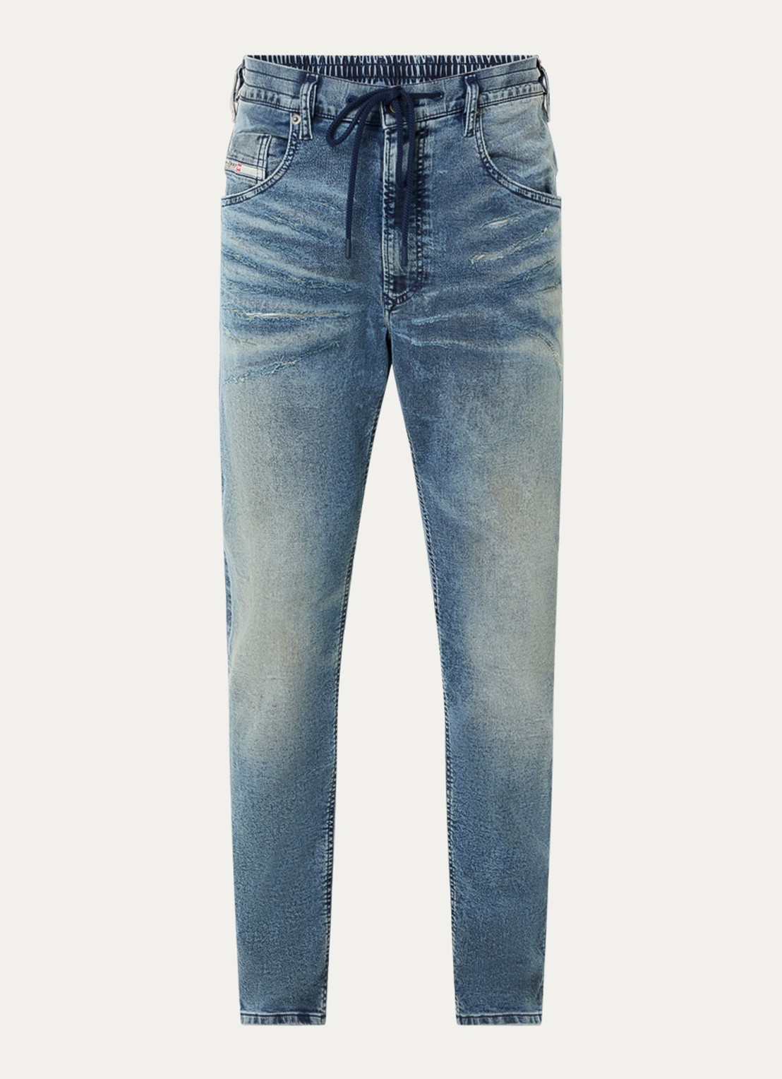 Diesel 2032 D-krooley slim fit jeans  - voorkant 4 indigo