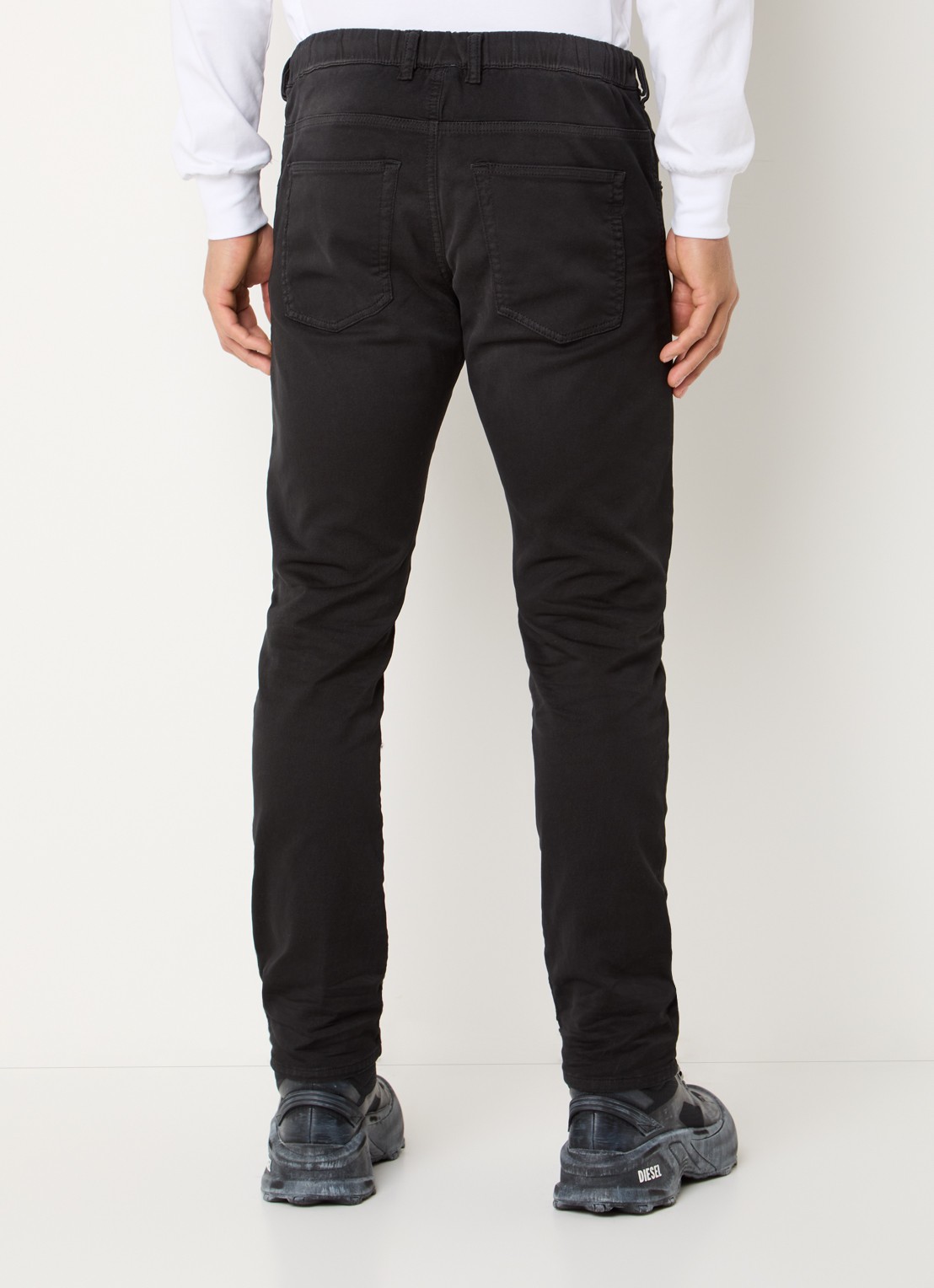 Diesel 2032 D-krooley slim fit jeans  - achterkant 3 antraciet