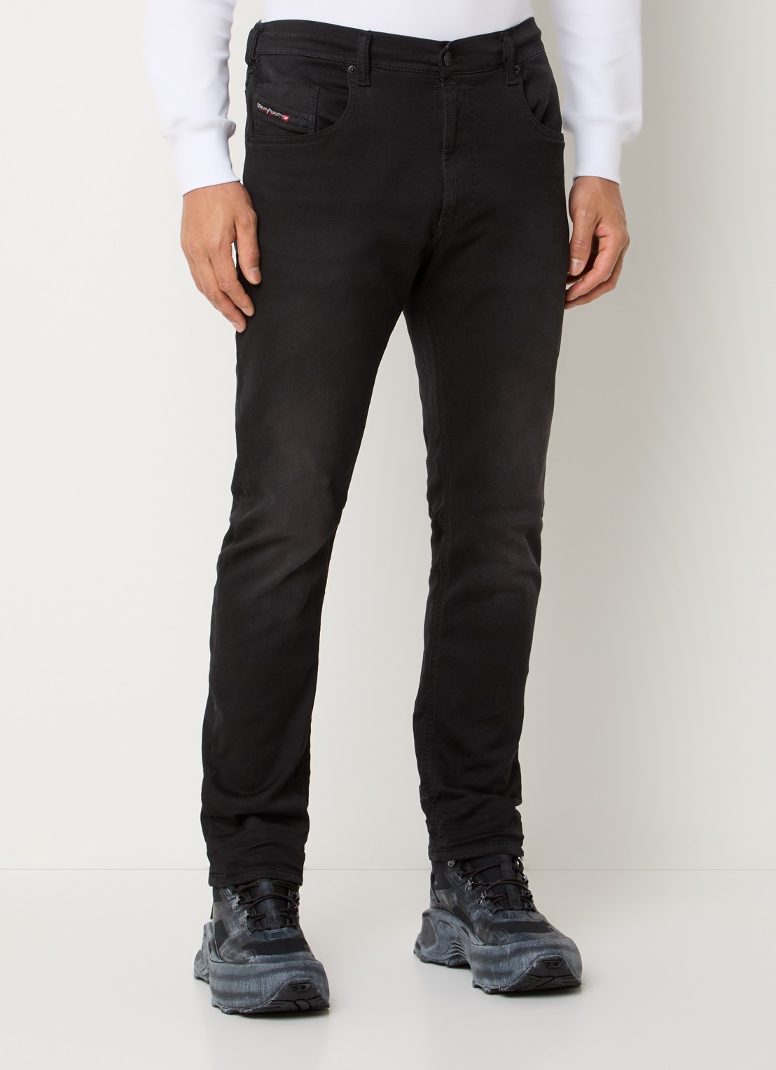 Diesel 2032 D-krooley slim fit jeans  - detail 4 antraciet