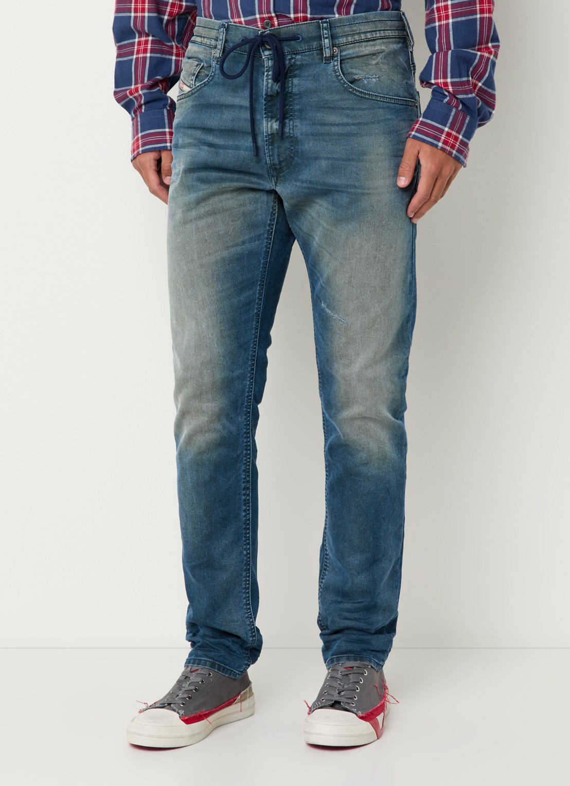 Diesel 2032 D-Krooley straight leg jeans  - detail 4 indigo