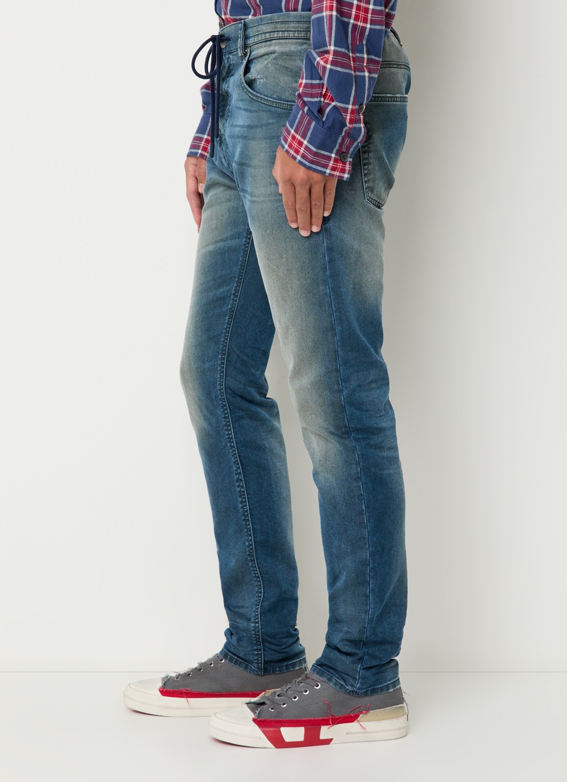 Diesel 2032 D-Krooley straight leg jeans  - detail 5 indigo