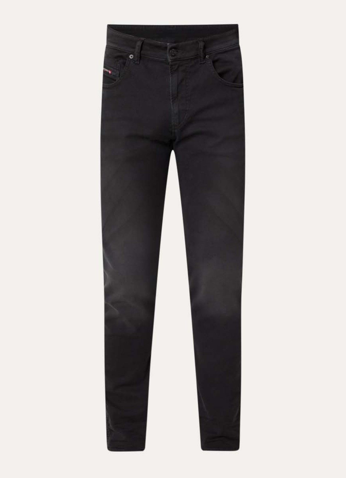 Diesel 2062 D-Strukt-B JoggJeans® slim fit jeans met gekleurde wassing - voorkant 3 zwart
