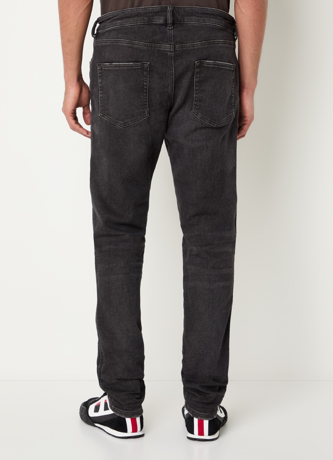 Diesel 2062 D-Strukt slim fit jeans met gekleurde wassing - achterkant 5 antraciet