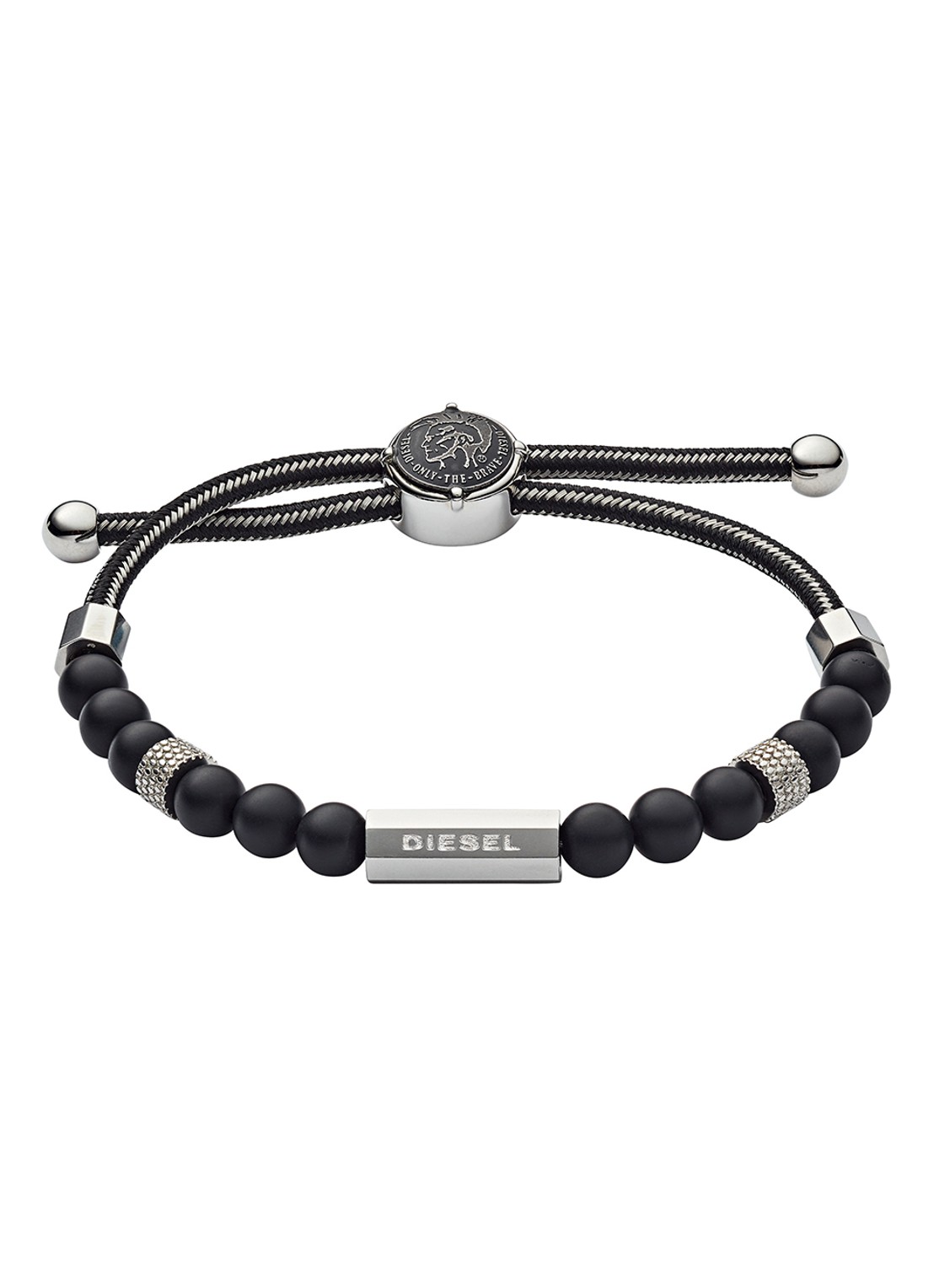 Diesel Armband DX1151040 - voorkant zwart