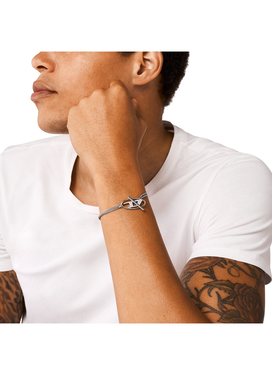 Diesel Armband DX1535040 - detail 4 zilver