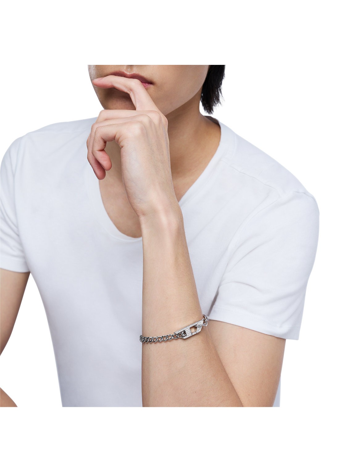 Diesel Armband DX1627040 - detail 3 zilver