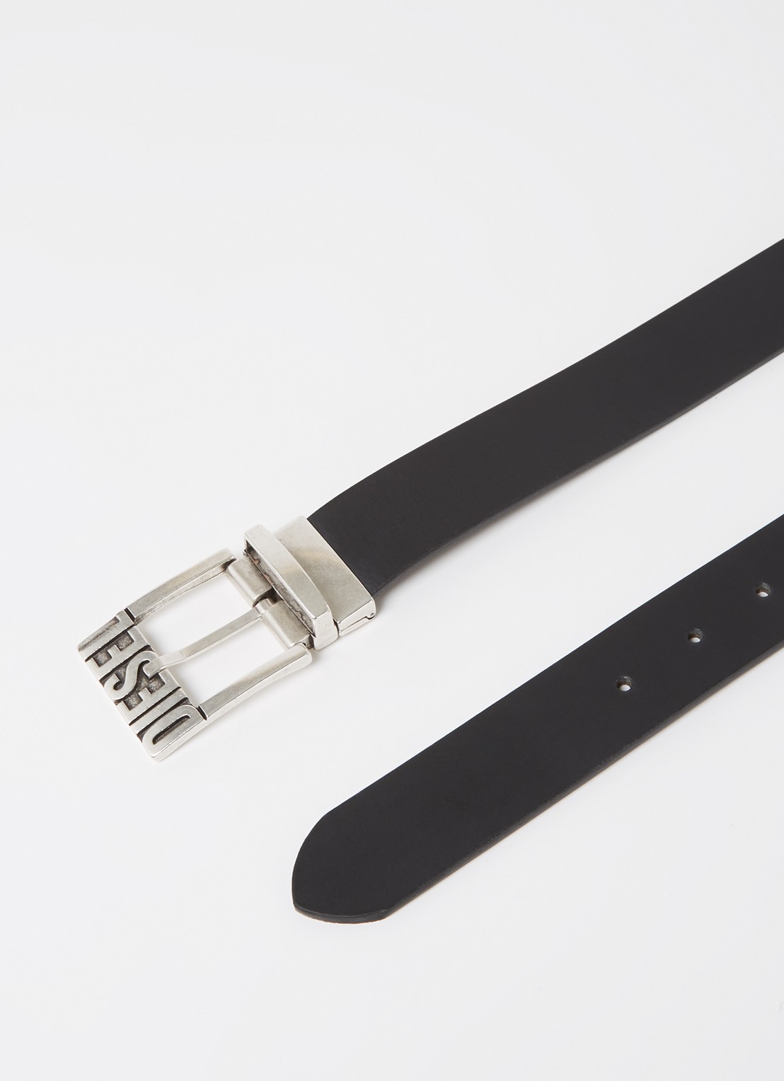 Diesel B-Shift Ii reversible riem van leer - detail 2 zwart