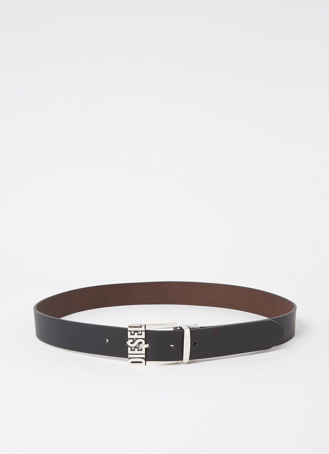 Diesel B-Shift Ii reversible riem van leer - voorkant zwart