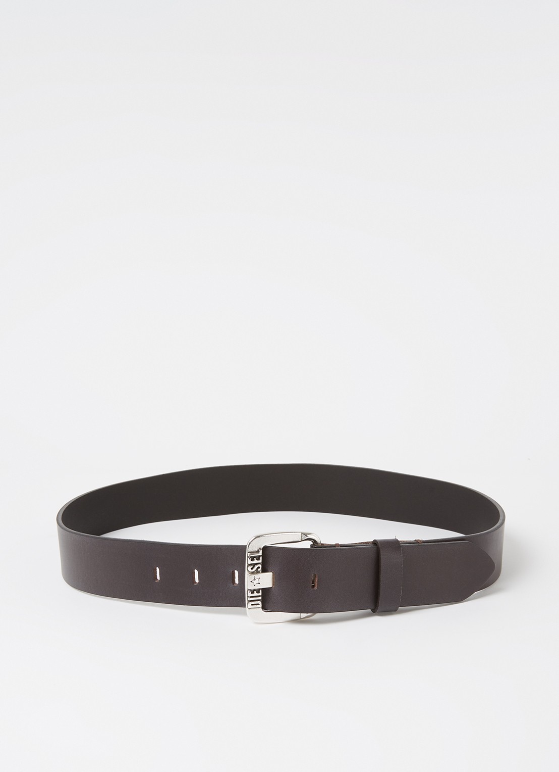 Diesel B-Star Ii riem van leer - voorkant donkerbruin
