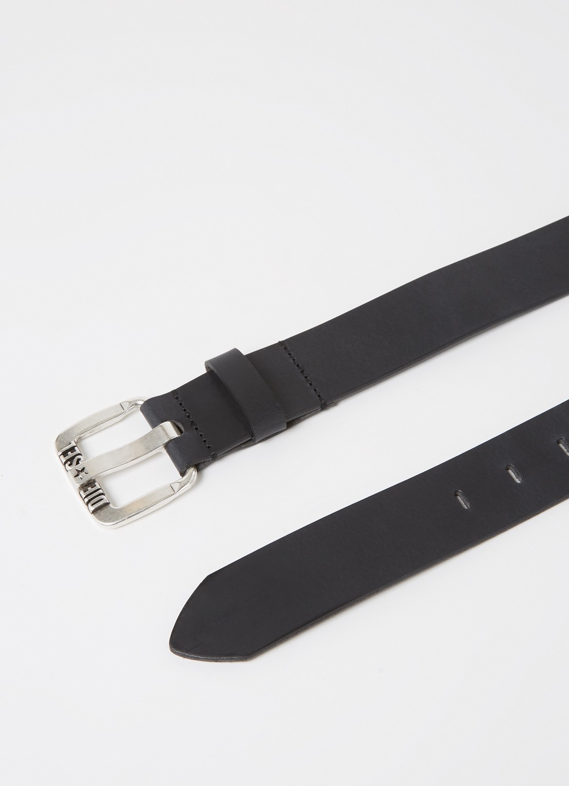 Diesel B-Star Ii riem van leer - detail zwart