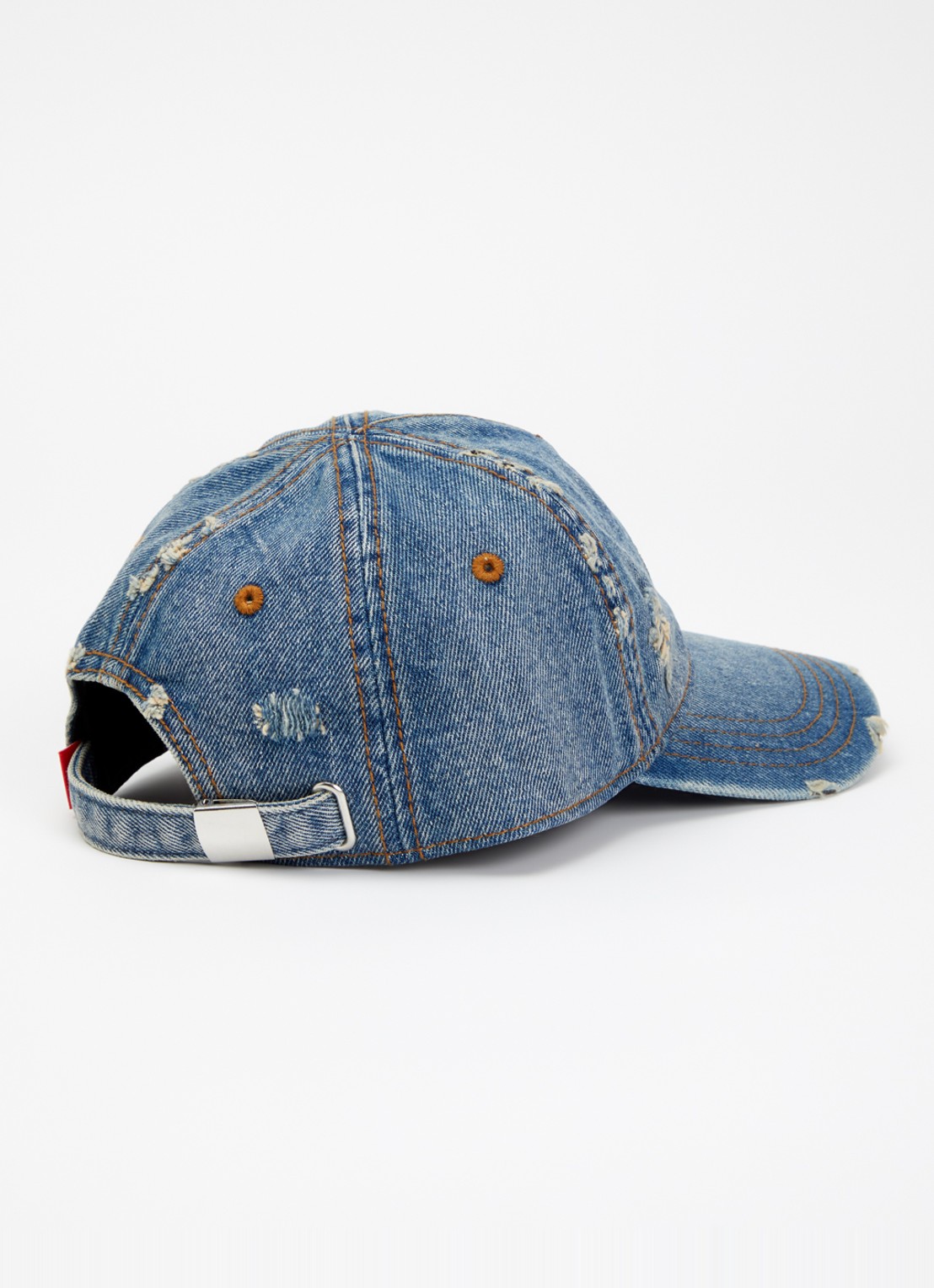 Diesel C-Enic pet van denim met logoborduring - achterkant 2 indigo