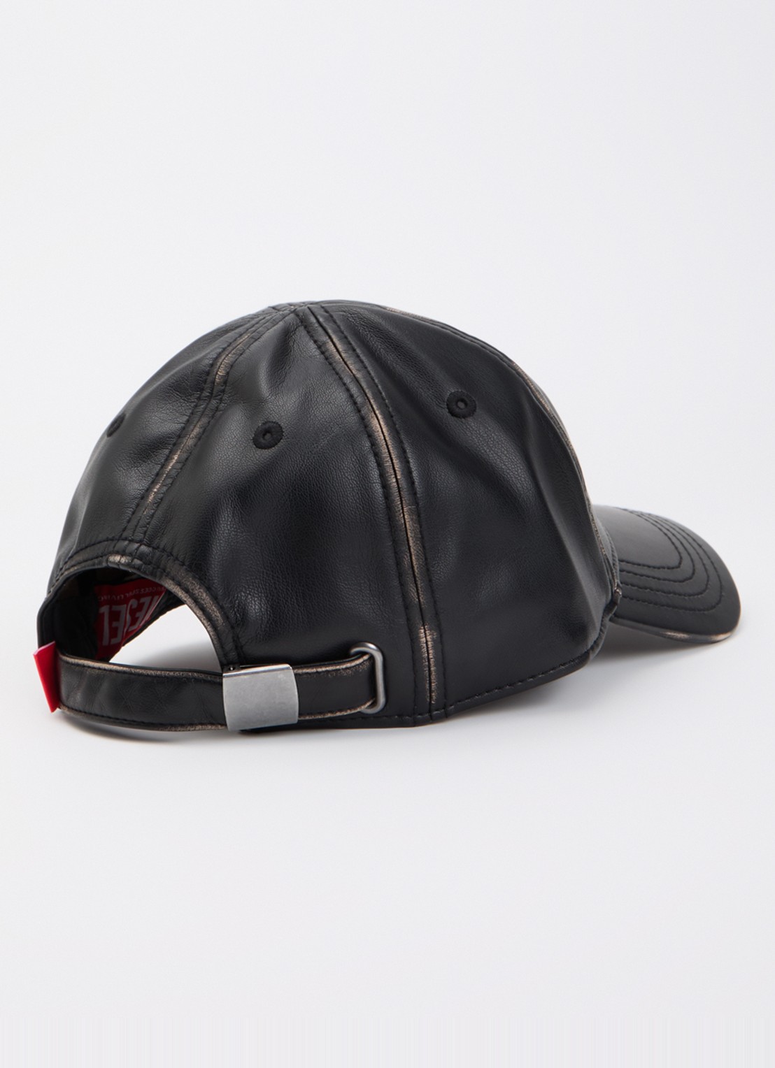 Diesel C-Heather pet met 3D logoprint - detail 2 zwart
