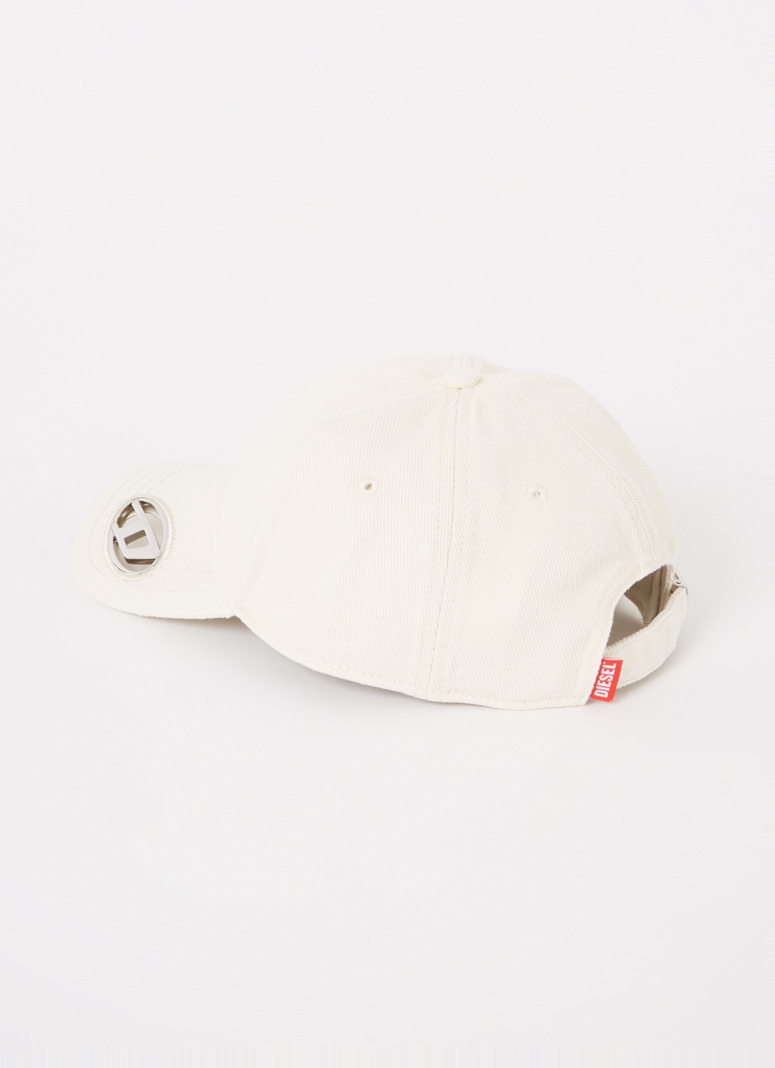Diesel C-Plak pet met logo - detail creme