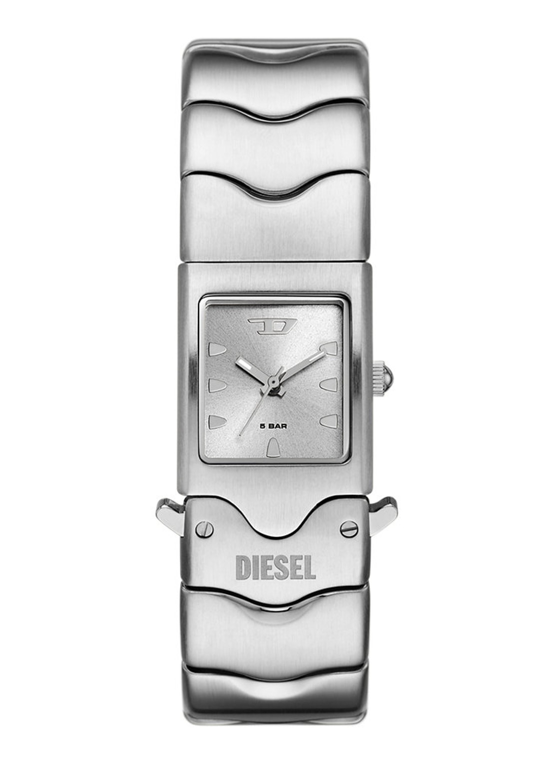 Diesel Closer horloge DZ2222 - voorkant zilver