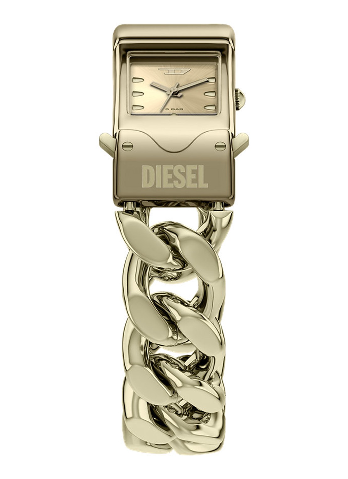 Diesel Closer horloge DZ2235 - detail 4 goud