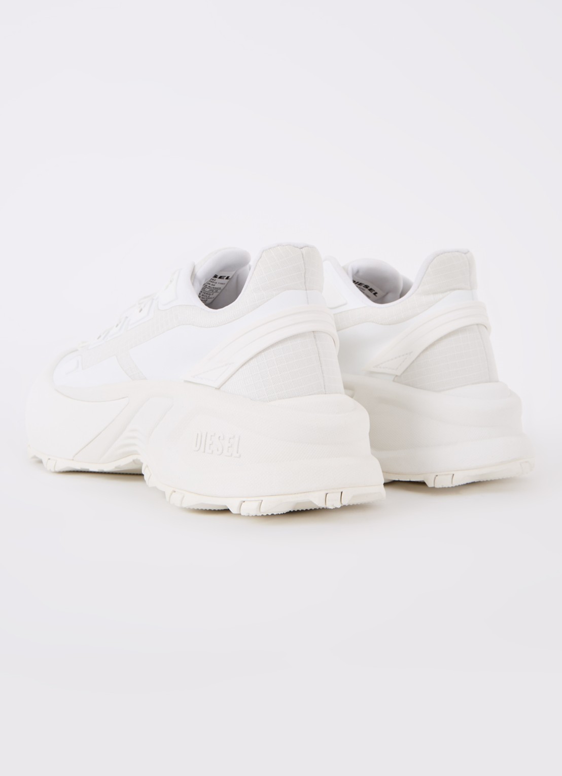 Diesel D-Cage Runner sneaker met mesh details - achterkant wit