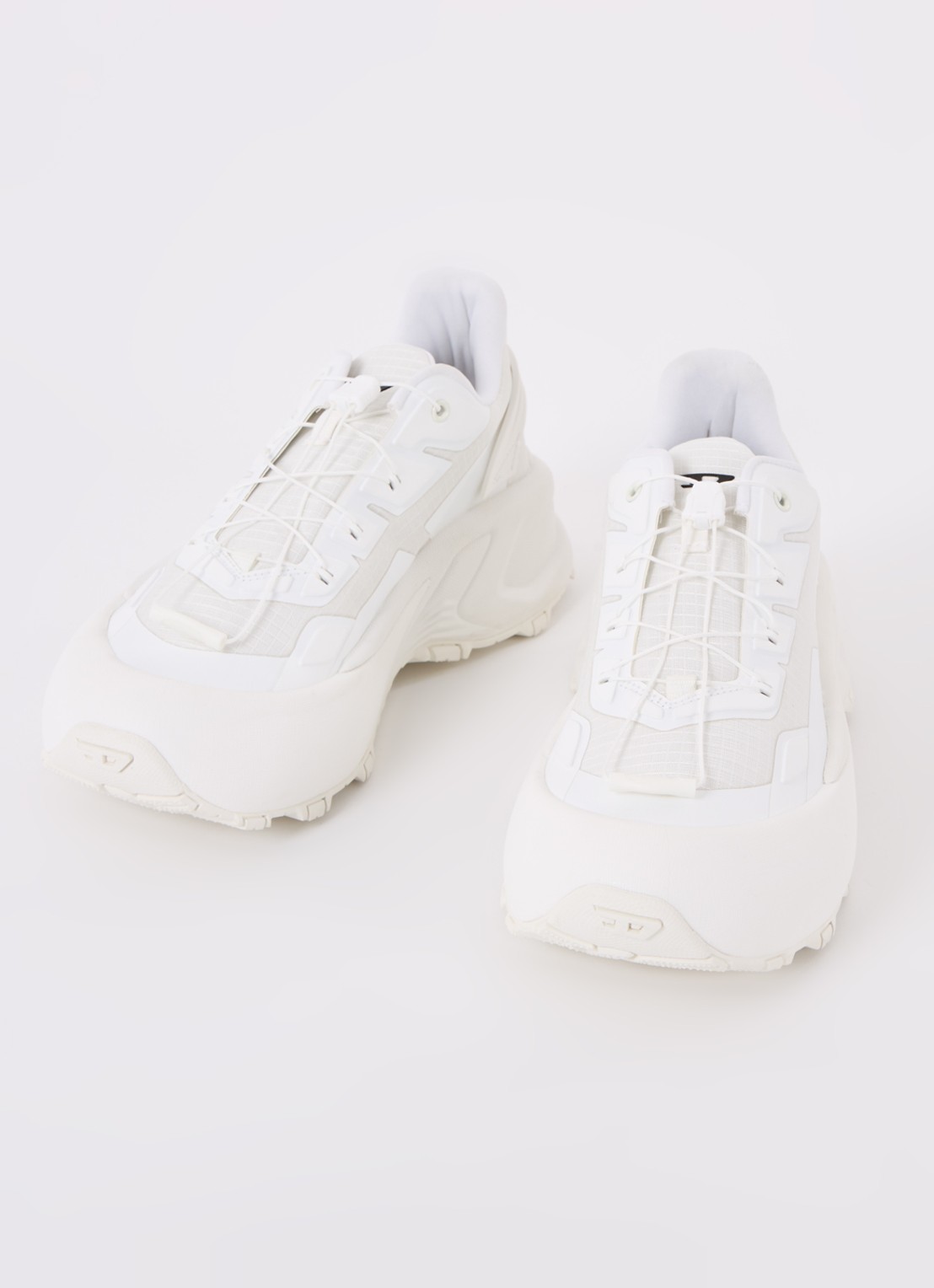 Diesel D-Cage Runner sneaker met mesh details - detail 2 wit