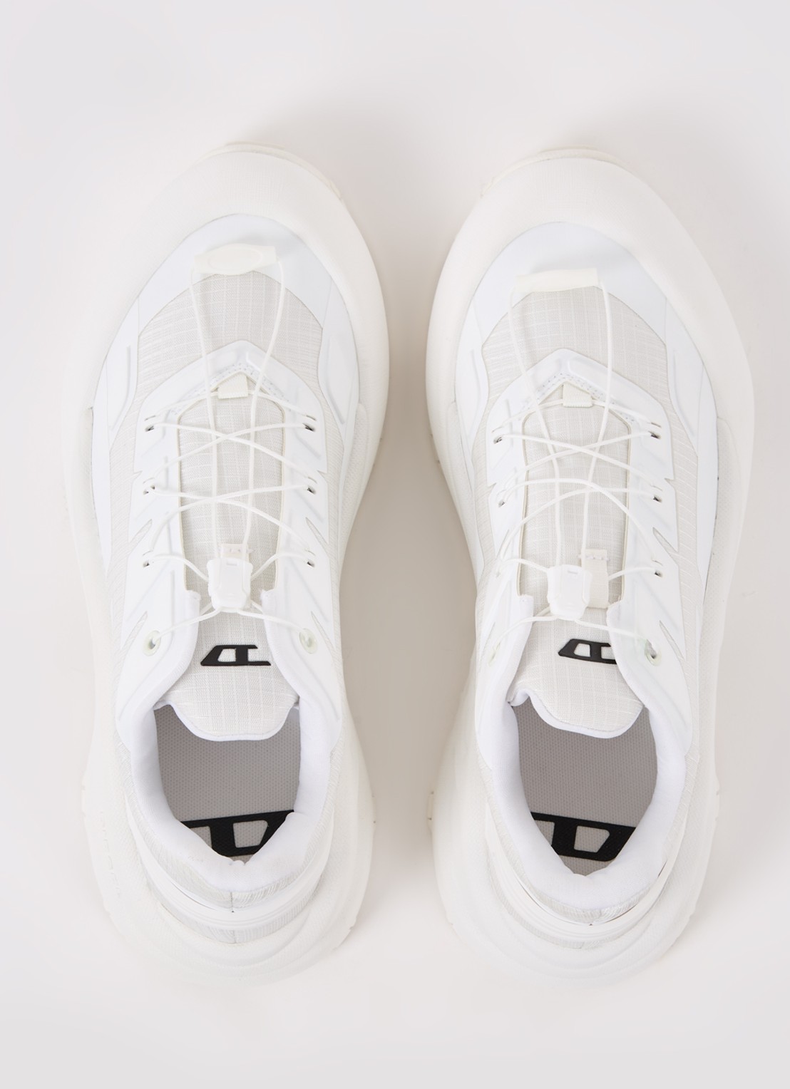 Diesel D-Cage Runner sneaker met mesh details - detail 3 wit