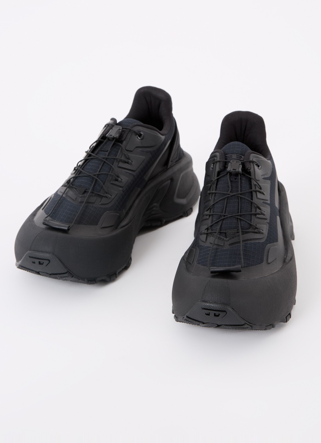 Diesel D-Cage Runner sneaker met mesh details - detail zwart