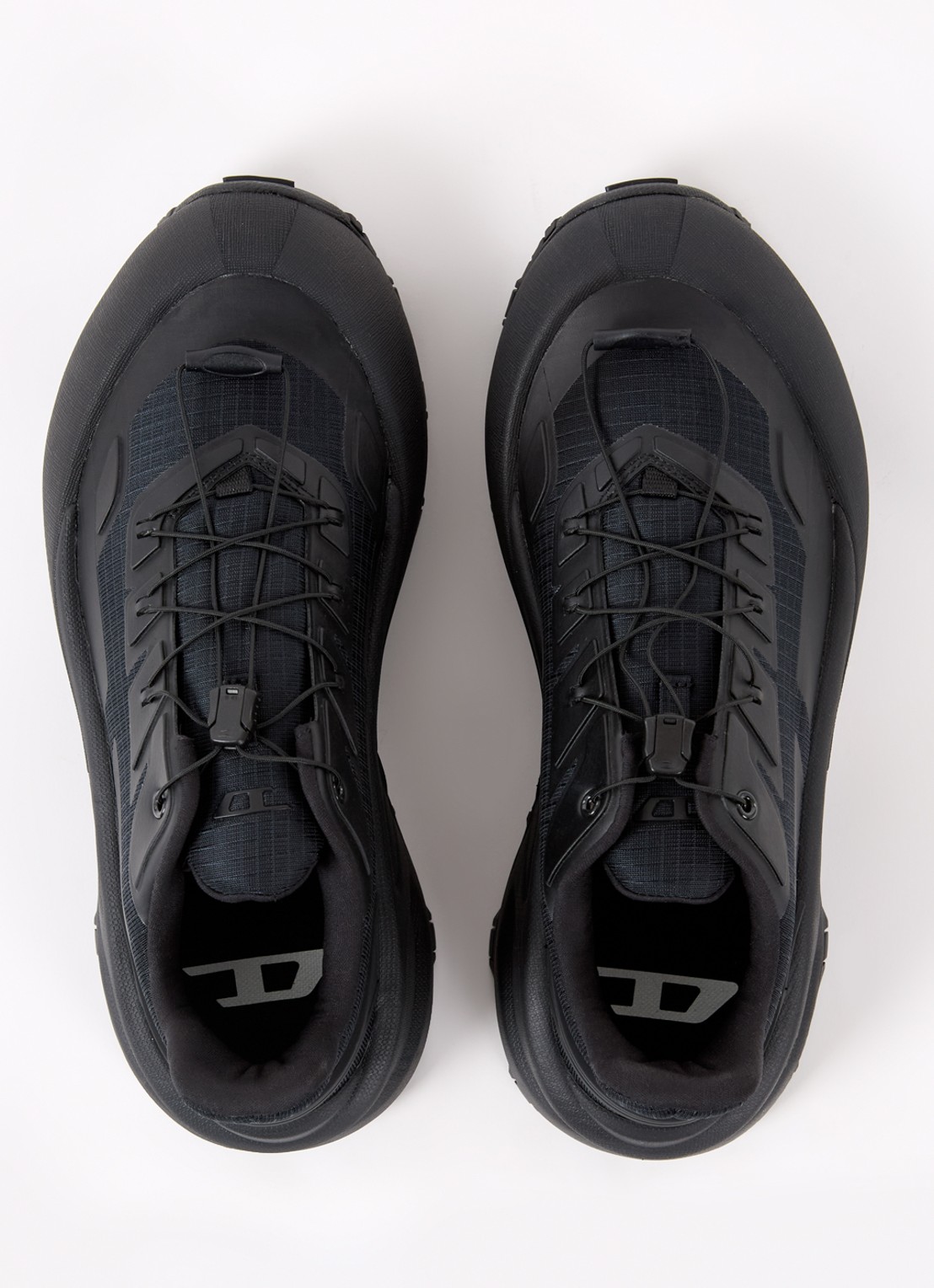 Diesel D-Cage Runner sneaker met mesh details - detail 2 zwart