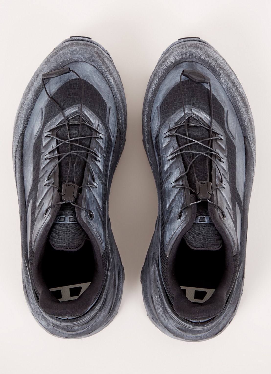 Diesel D-Cage sneaker met logo - detail 5 grijs